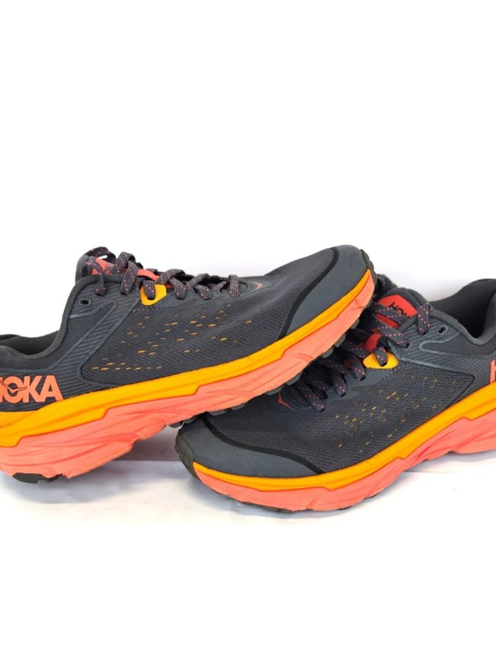 Hoka One Challenger ATR 6 Grey Castlerock Camellia Size Women's 8 D Wide